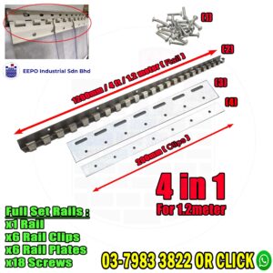 PVC Railing Full Set 1.2m Kit (SS304)