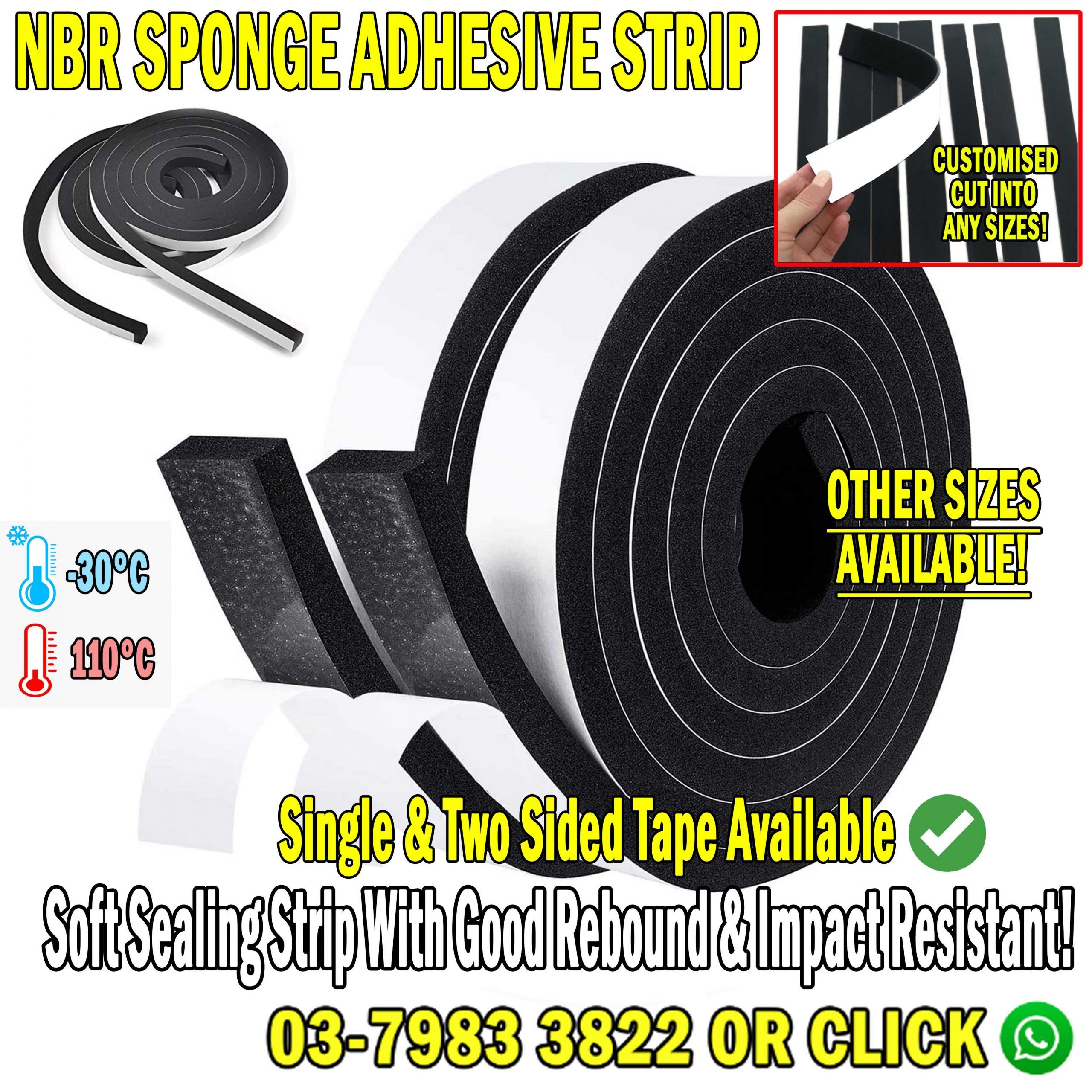 NBR SPONGE ADHESIVE STRIPS