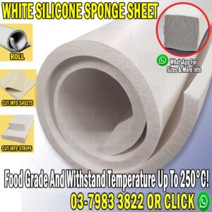 White Silicone Rubber Sponge Sheet